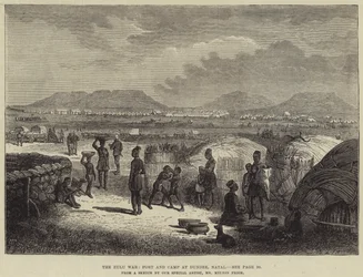De Zoeloe-oorlog, fort en kamp bij Dundee, Natal